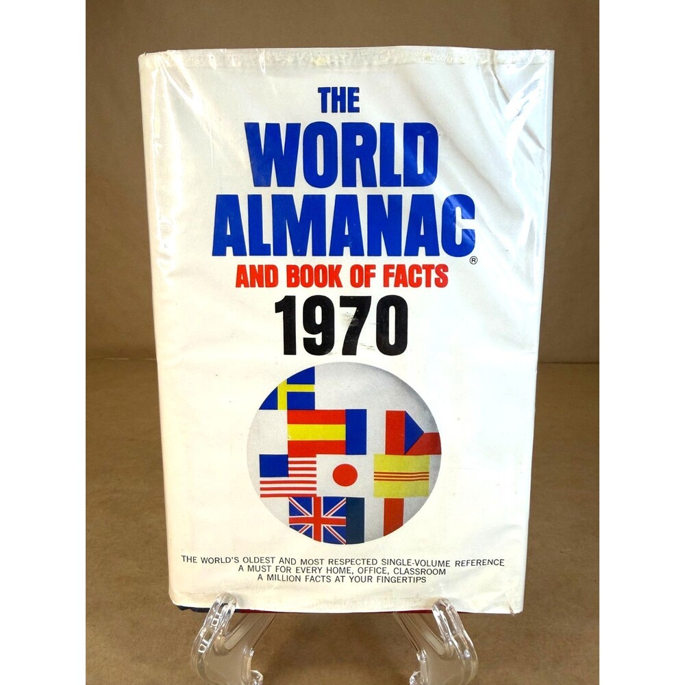 The World Almanac and Book of Facts Book, by Luman H. Long, 1970 Hardcover RARE